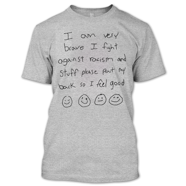 A black t-shirt with the shopify logo