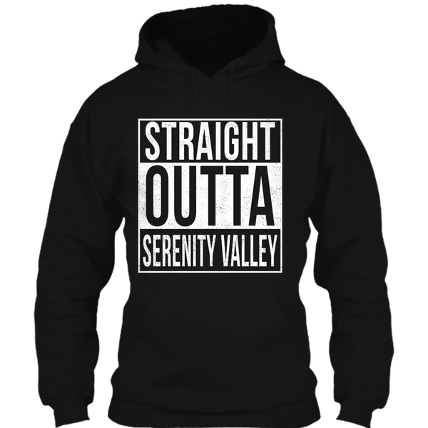 A black t-shirt with the shopify logo