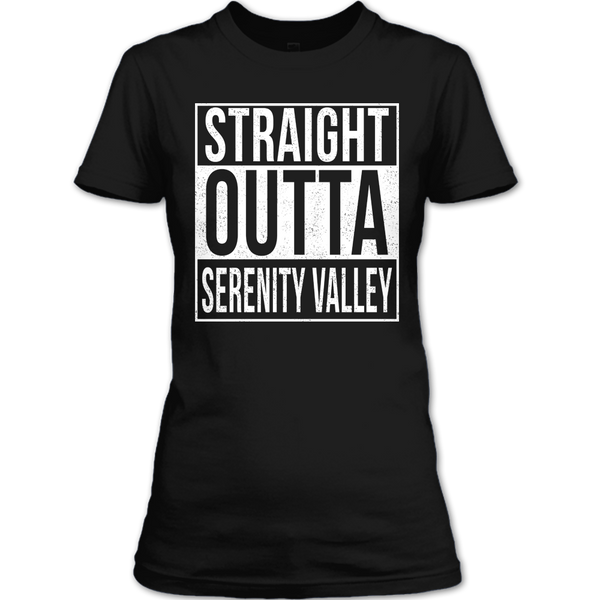 A black t-shirt with the shopify logo