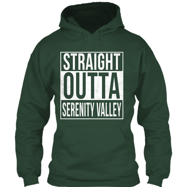 A black t-shirt with the shopify logo