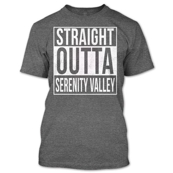 A black t-shirt with the shopify logo