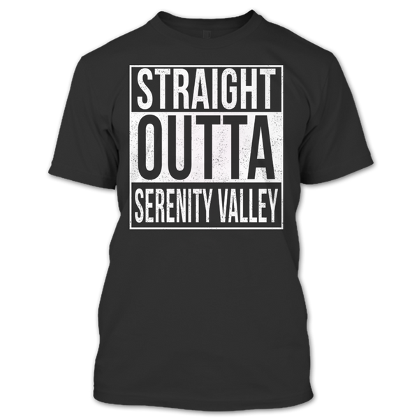 A black t-shirt with the shopify logo