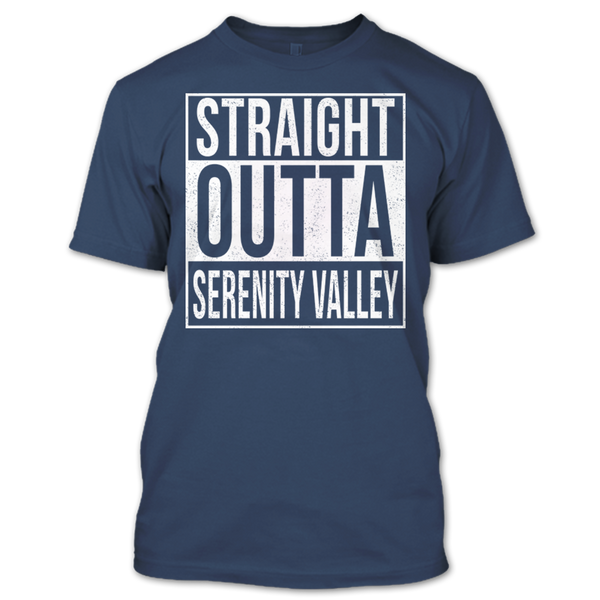 A black t-shirt with the shopify logo