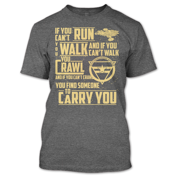 A black t-shirt with the shopify logo