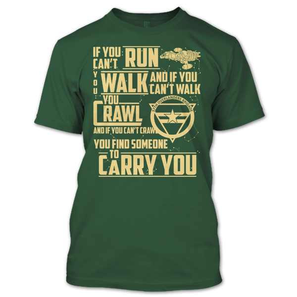 A black t-shirt with the shopify logo