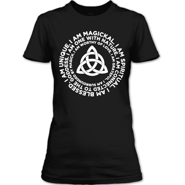 A black t-shirt with the shopify logo