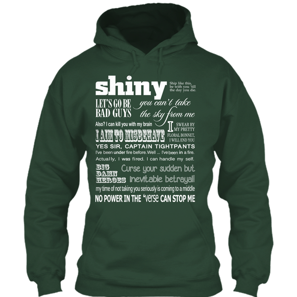 A black t-shirt with the shopify logo