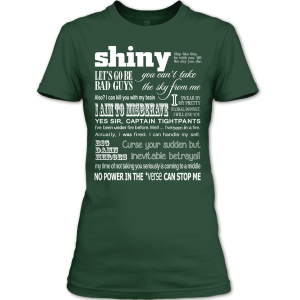 A black t-shirt with the shopify logo