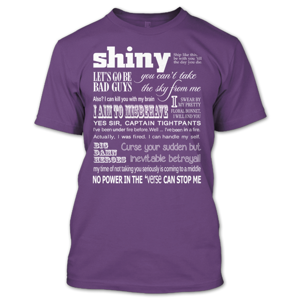 A black t-shirt with the shopify logo