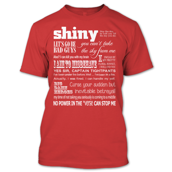 A black t-shirt with the shopify logo