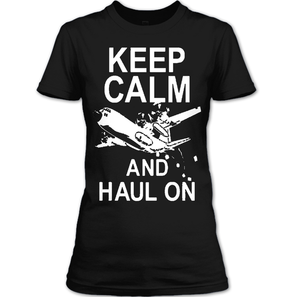 A black t-shirt with the shopify logo