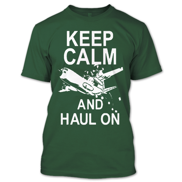 A black t-shirt with the shopify logo