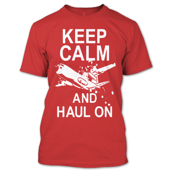 A black t-shirt with the shopify logo