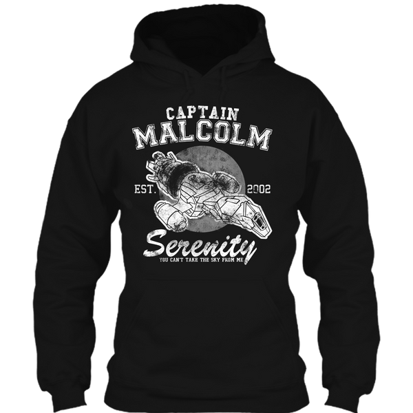 A black t-shirt with the shopify logo