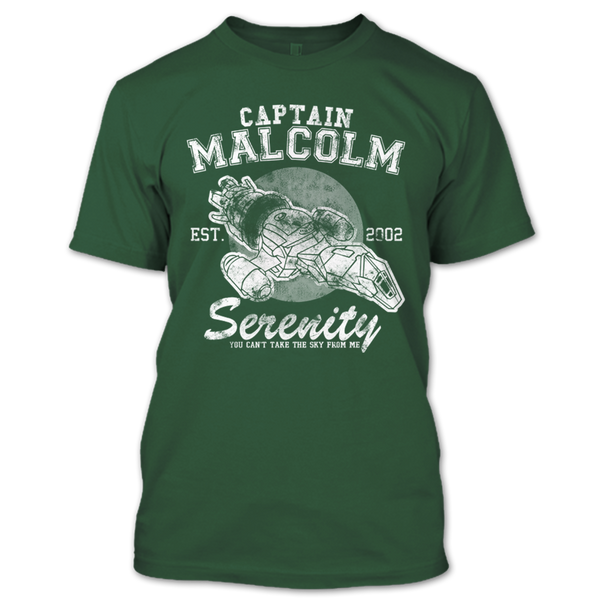 A black t-shirt with the shopify logo