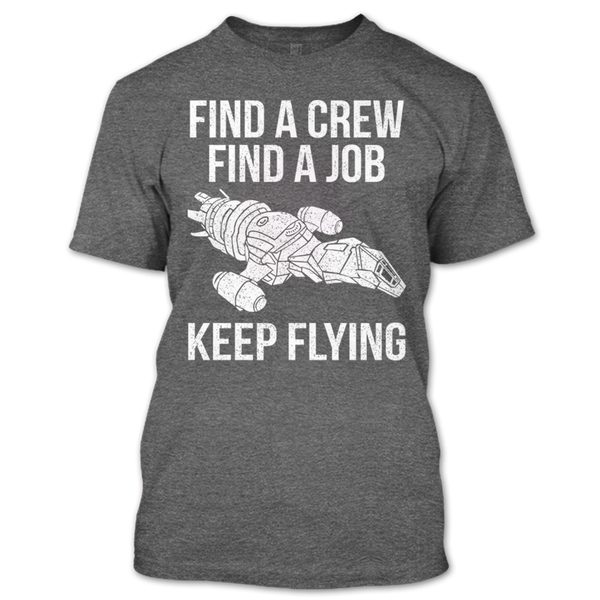 A black t-shirt with the shopify logo