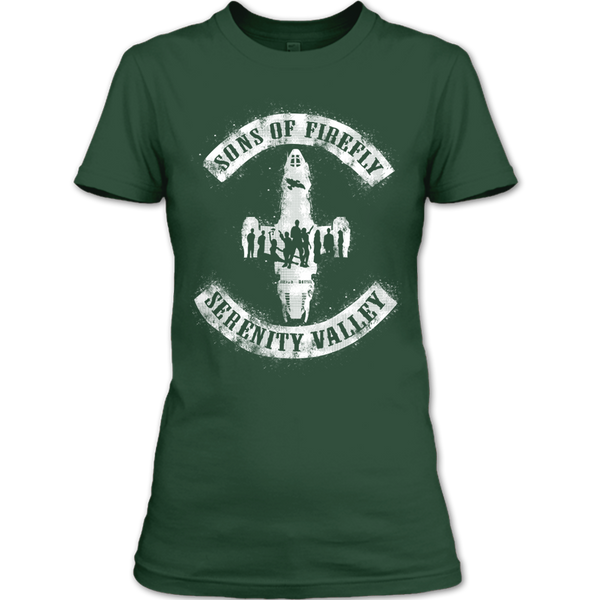 A black t-shirt with the shopify logo