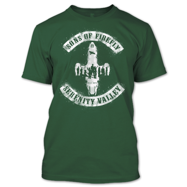 A black t-shirt with the shopify logo