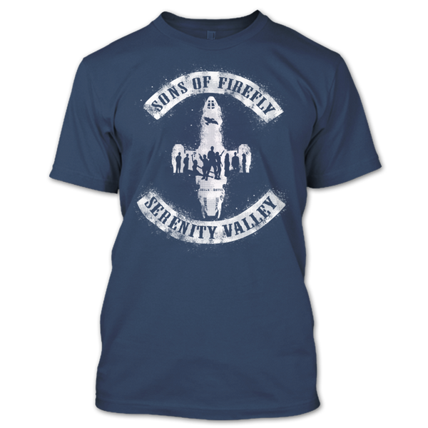 A black t-shirt with the shopify logo