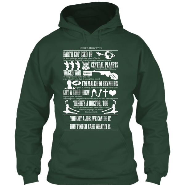 A black t-shirt with the shopify logo