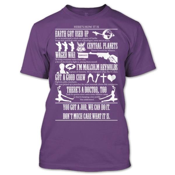 A black t-shirt with the shopify logo