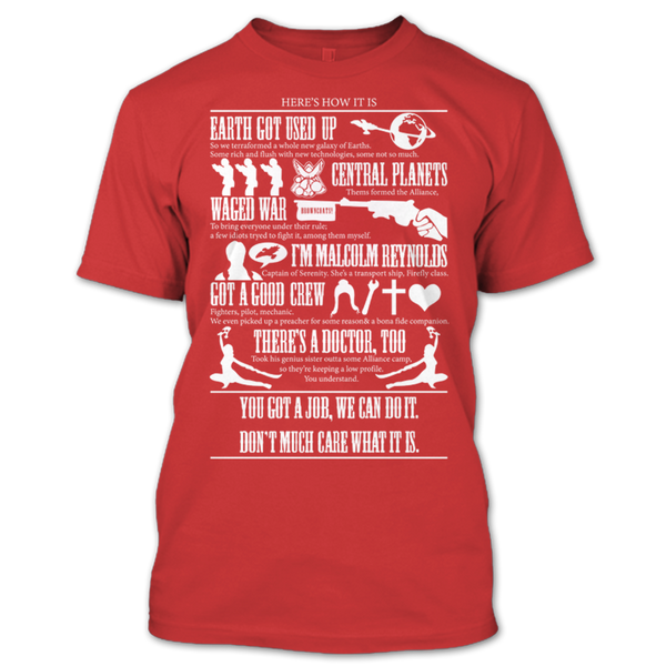 A black t-shirt with the shopify logo