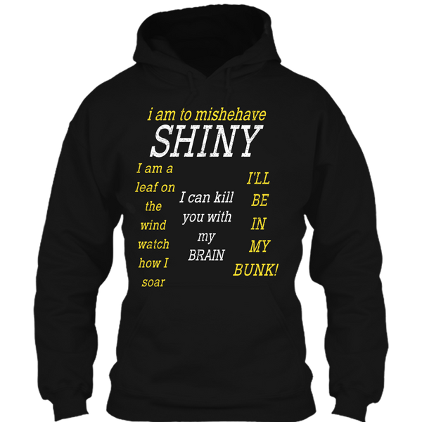 A black t-shirt with the shopify logo