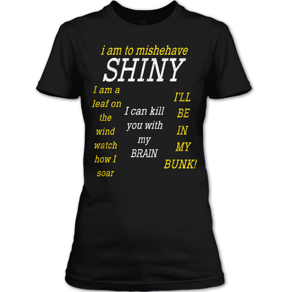 A black t-shirt with the shopify logo