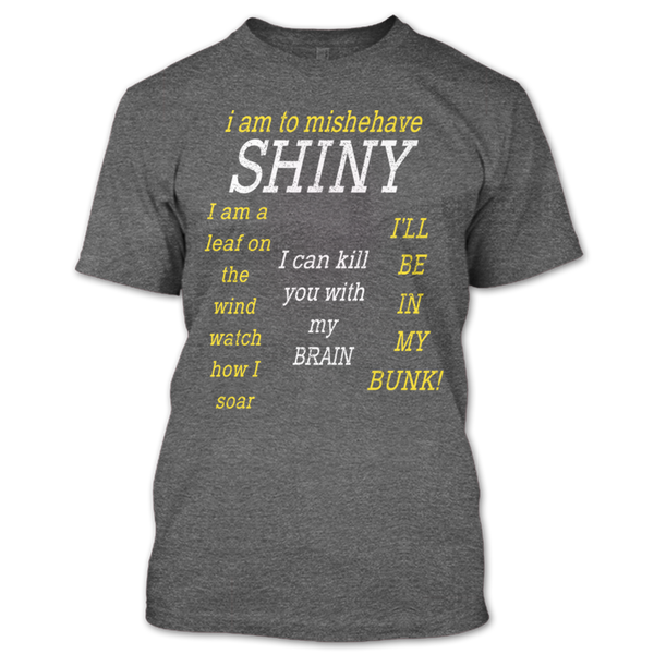 A black t-shirt with the shopify logo