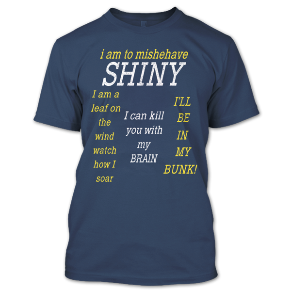 A black t-shirt with the shopify logo