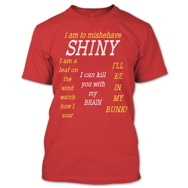 A black t-shirt with the shopify logo