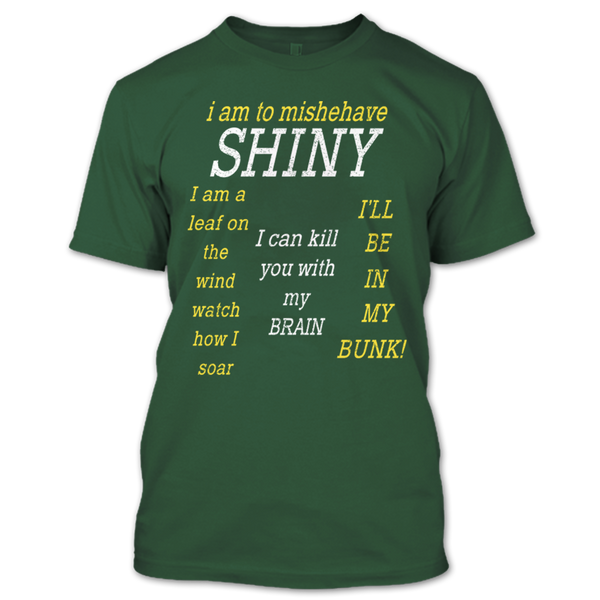 A black t-shirt with the shopify logo