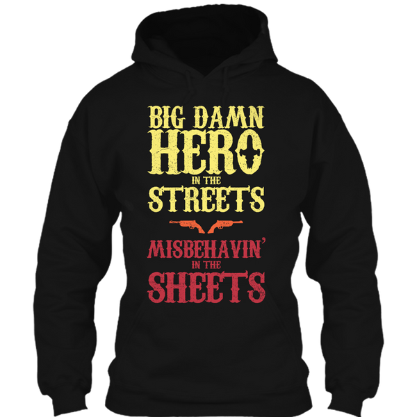 A black t-shirt with the shopify logo