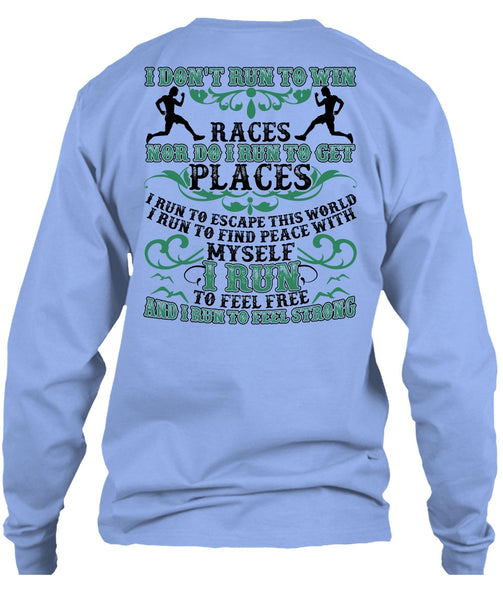 I Run To Feel Free T Shirt, I Love Running T Shirt