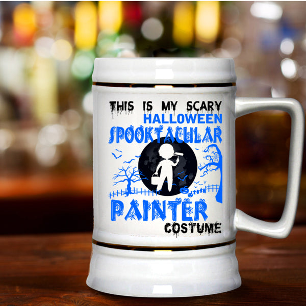 Scary Beer Stein 22oz, My Scary Halloween Spooktacular Painter Beer Mug