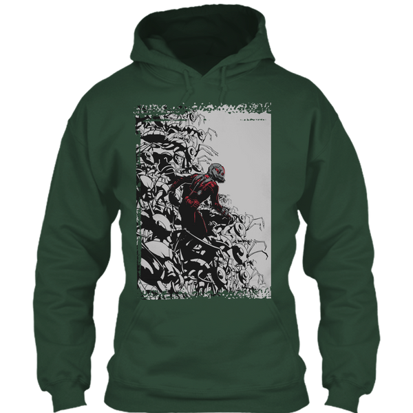 A black t-shirt with the shopify logo