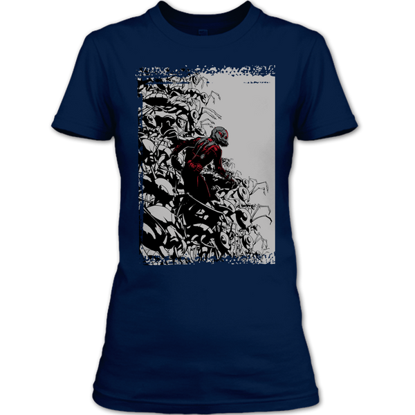 A black t-shirt with the shopify logo