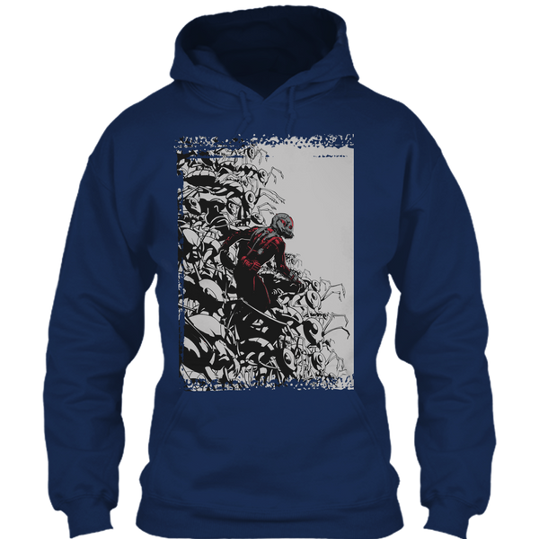 A black t-shirt with the shopify logo