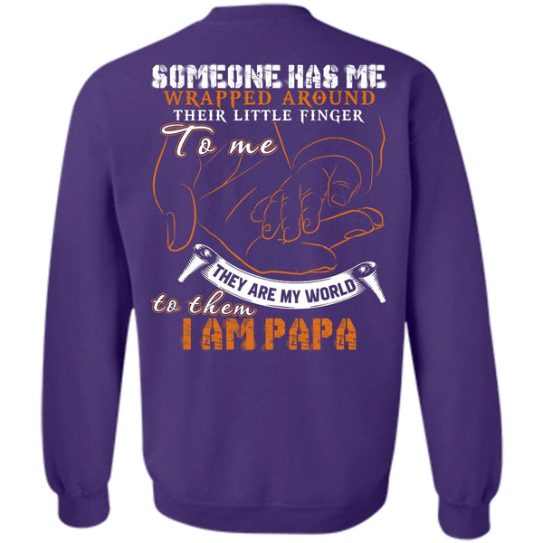 They Are My World T Shirt, I Love Papa Sweatshirt