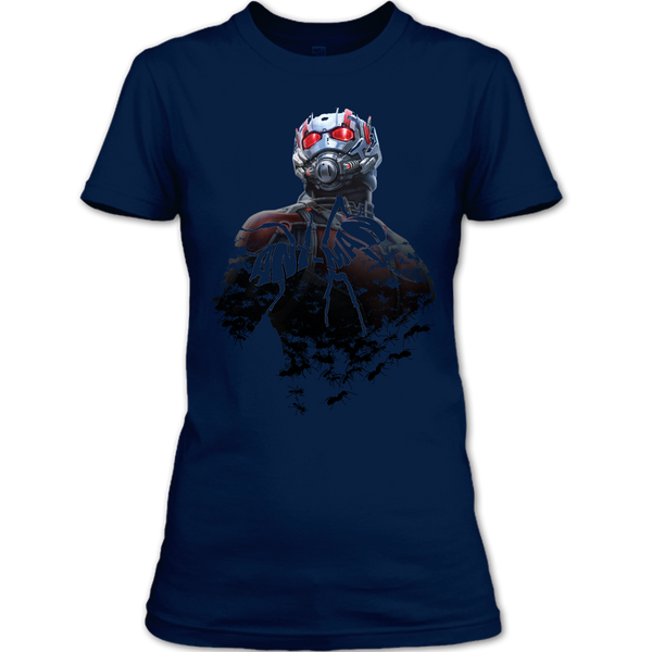 A black t-shirt with the shopify logo