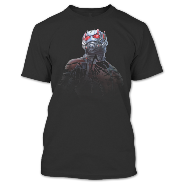 A black t-shirt with the shopify logo