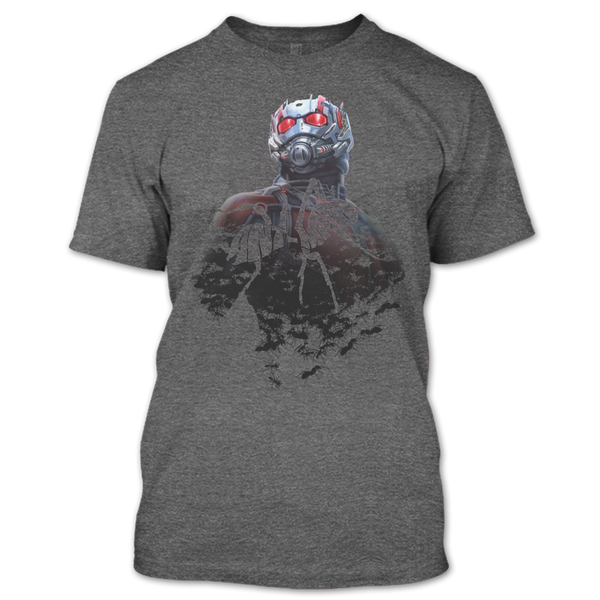 A black t-shirt with the shopify logo