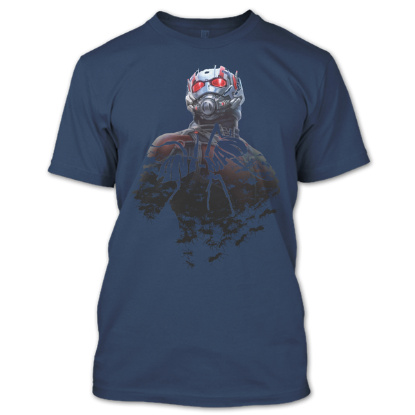 A black t-shirt with the shopify logo