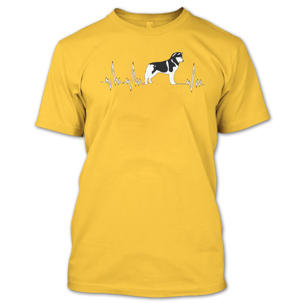 A black t-shirt with the shopify logo