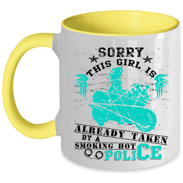 Marrying Coffee Mug, This Girl Is Already Taken By A Hot Police Accent Mug