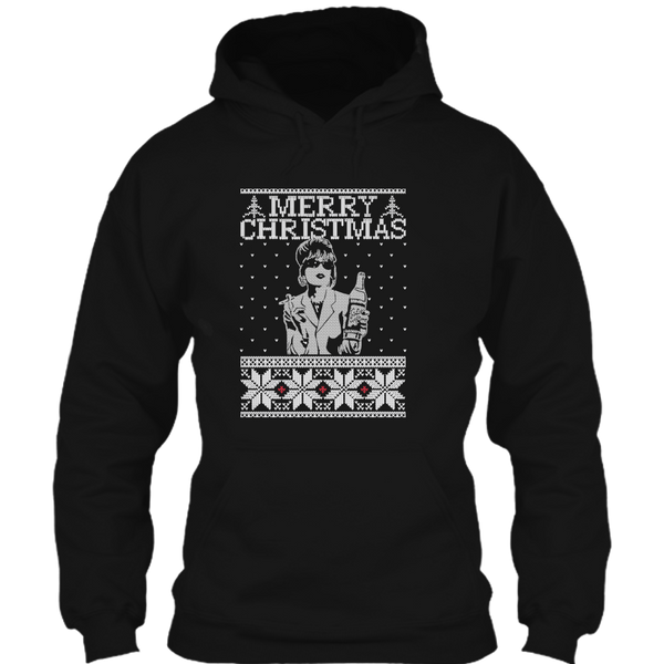 A black t-shirt with the shopify logo