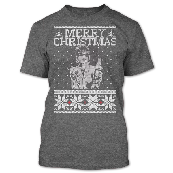 A black t-shirt with the shopify logo