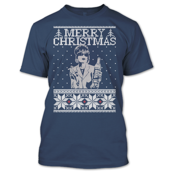 A black t-shirt with the shopify logo