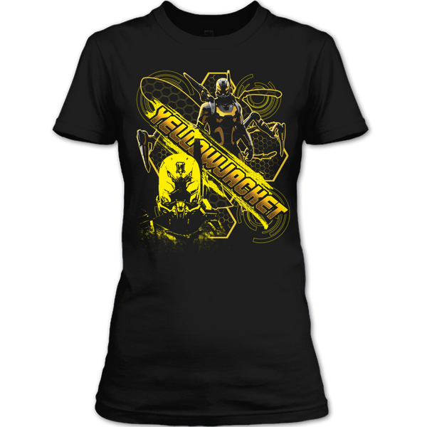 A black t-shirt with the shopify logo