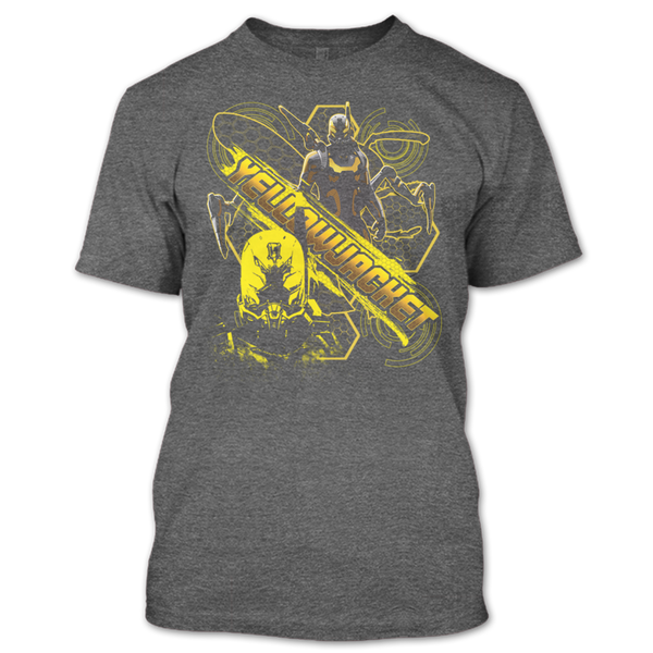 A black t-shirt with the shopify logo